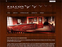 Tablet Screenshot of falconshopfitters.co.za